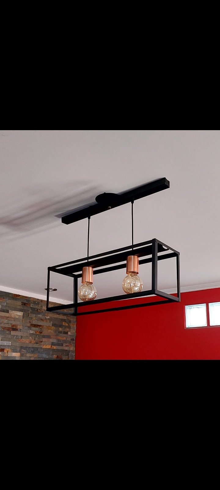 LÁMPARA COLGANTE DE TECHO DE 2 LUCES - "AKIRA"