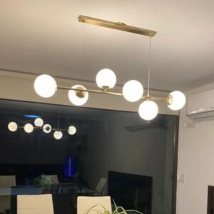 LÁMPARA COLGANTE DE TECHO DE 6 LUCES -